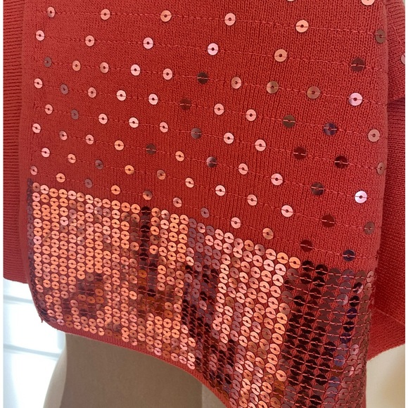 DG 2 by Diane Gilman Coral Knit Wrap with Sequins - Picture 2 of 7